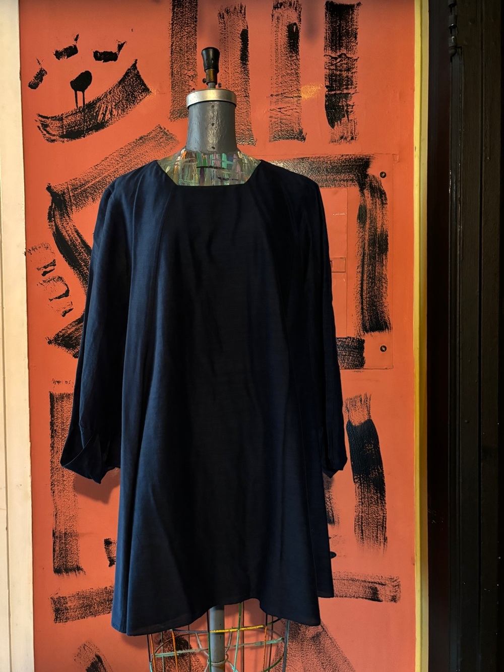 Halston Heritage Navy Blue Mini Dress